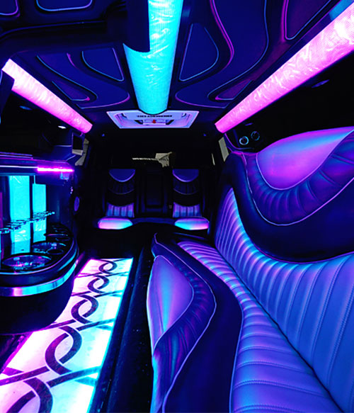 limo rental interior features