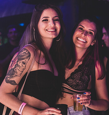 gorgeous ladies smiling