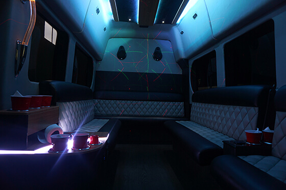 custom limo interior