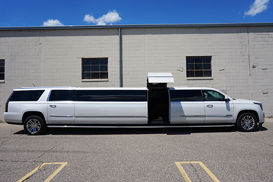 cadillac escalade jet door limo